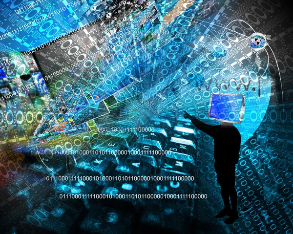 Background of binary code — Stock Photo, Image