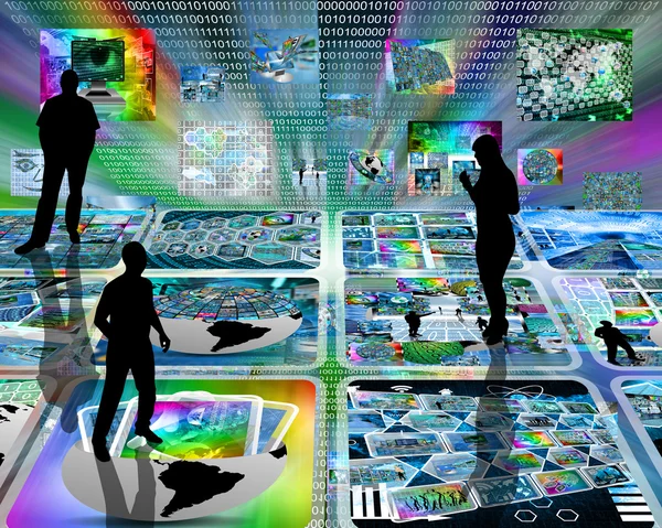 The virtual space of the Internet — Stock Photo, Image