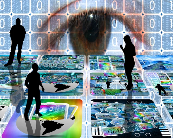 The virtual space of the Internet — Stock Photo, Image