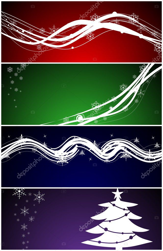 Christmas web banners / backgrounds