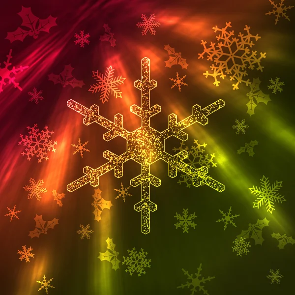 Sparkling snowflakes — Stock Photo, Image