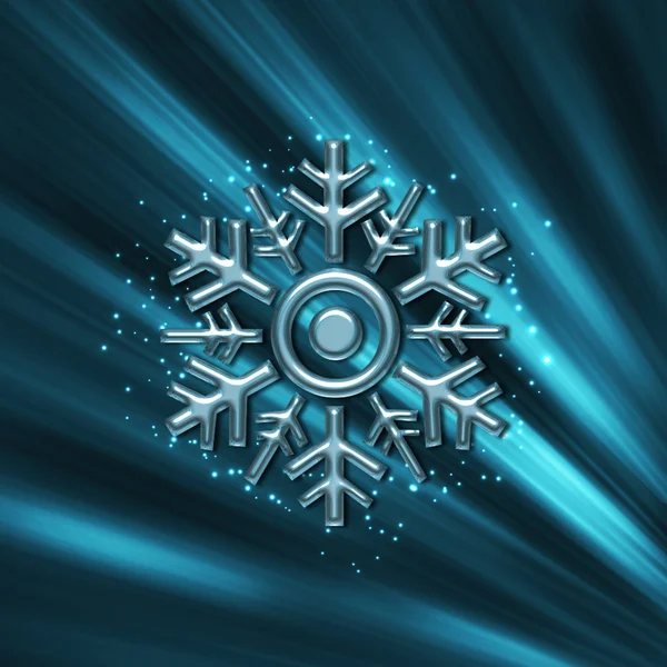 Christmas Chrystal Snowflake — Stock Photo, Image