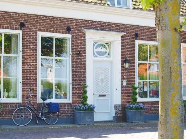 eski evleri ve sokakta veere