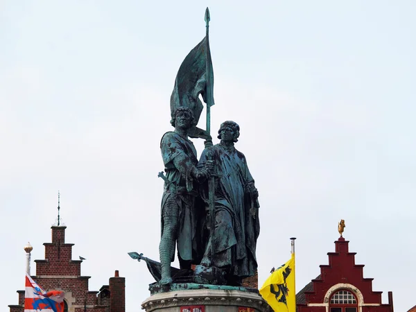 Estatua de Jan Breydel — Foto de Stock