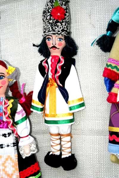 The Moldovan dolls in national costume man — Stock Photo, Image