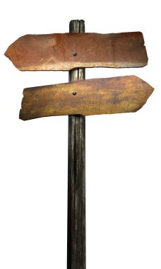boş eski yönlü yol metal