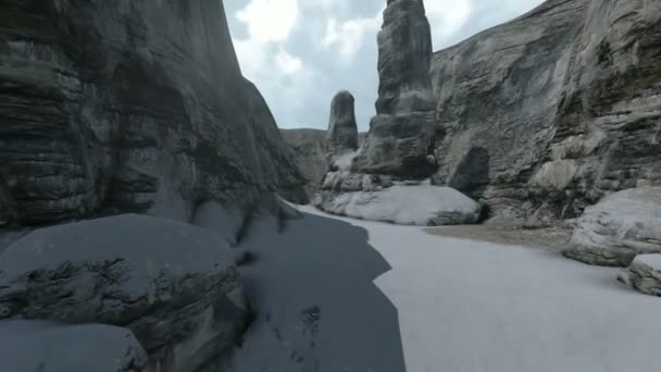 Зима в горах — стокове відео