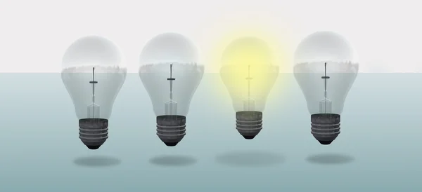 Conceptuele digitale lamp ontwerp — Stockfoto