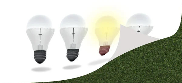 Konceptuella digital lampa design — Stockfoto