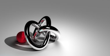 torus knot ile 2d yazılımında yapılan kırmızı top
