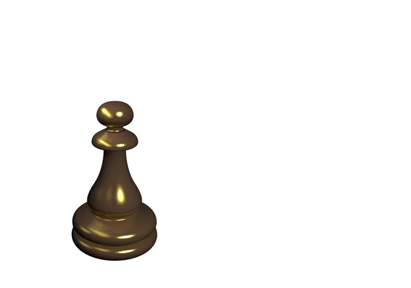 Шахматная пешка — стоковое фото