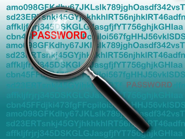 Hacking for password — Stock Photo, Image