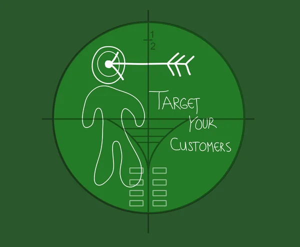 Zielgruppe Ihre Kunden — Stockfoto