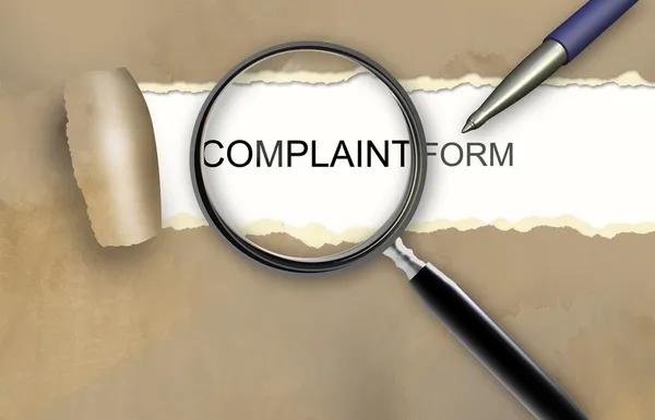 Complaint form — Stock Photo, Image