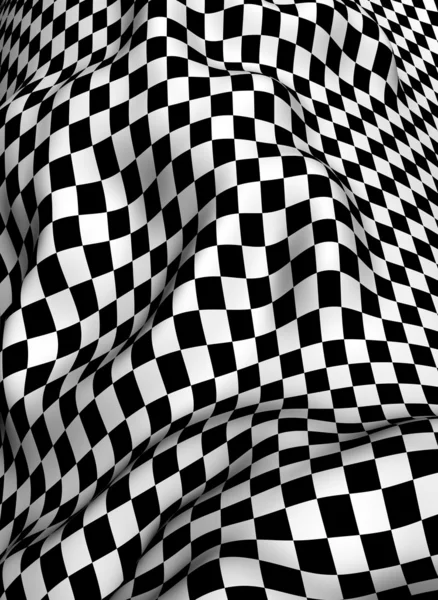 Samolot szachownicę czarno biały — Zdjęcie stockowe