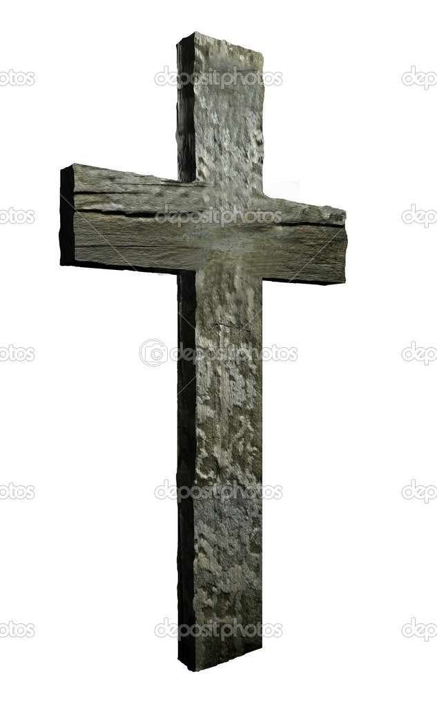 Cross made from wood
