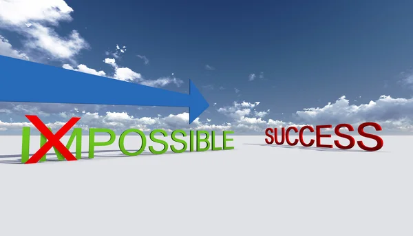 Make it possible. Way to success — Stock Photo, Image