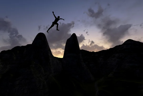 Man jump — Stock Photo, Image