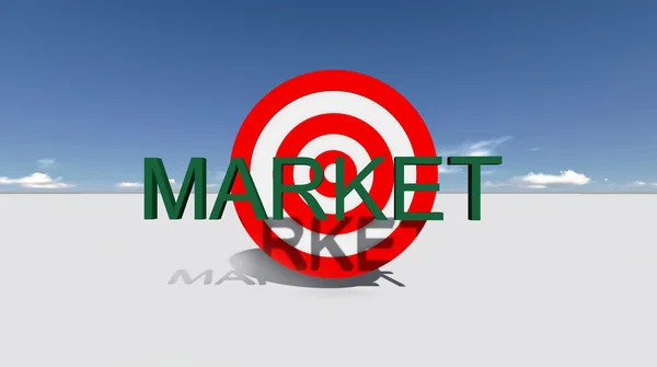 Zielmarkt — Stockfoto
