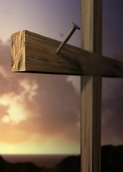 Korset på Golgata förlägga av hopp — Stockfoto