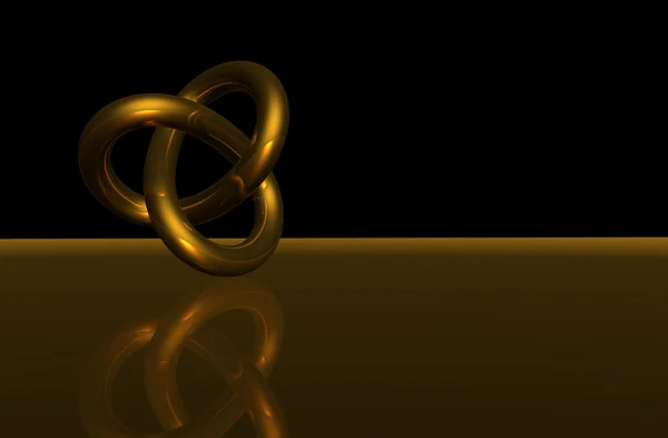 Golden torus — Stock Photo, Image