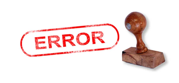 ERROR Rubber Stamp — Stock Photo, Image