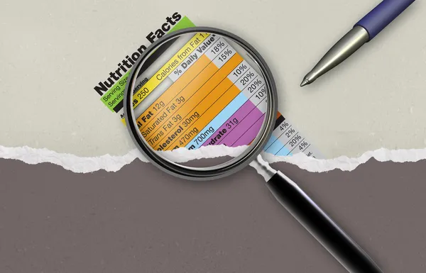 Nutrition facts — Stock Photo, Image