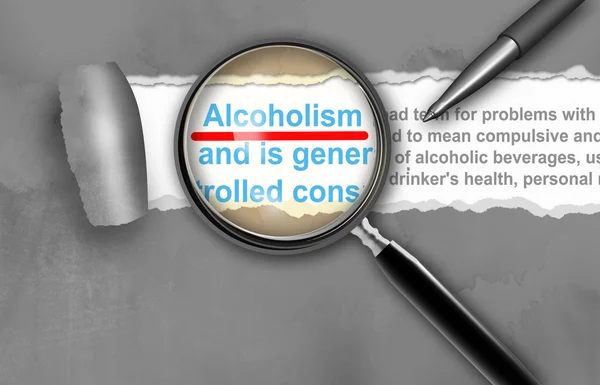 Alkoholismus — Stockfoto