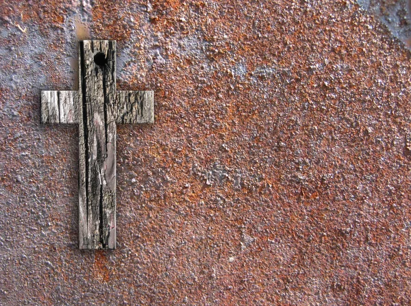 Cruz en la pared — Foto de Stock