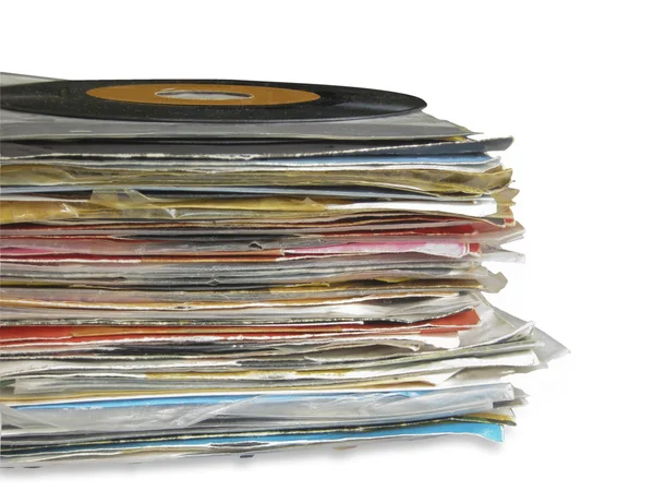 Primer plano de Old Vinyl Records — Foto de Stock