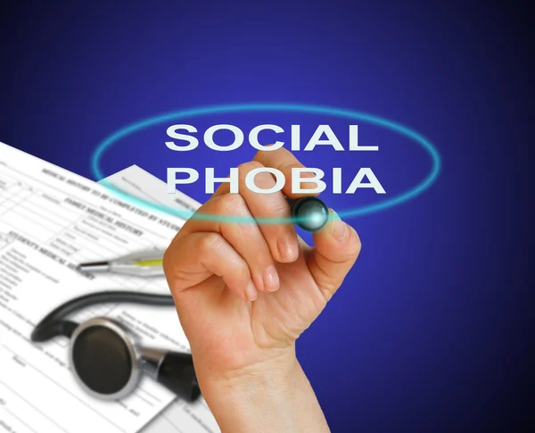 Soziale Phobie — Stockfoto