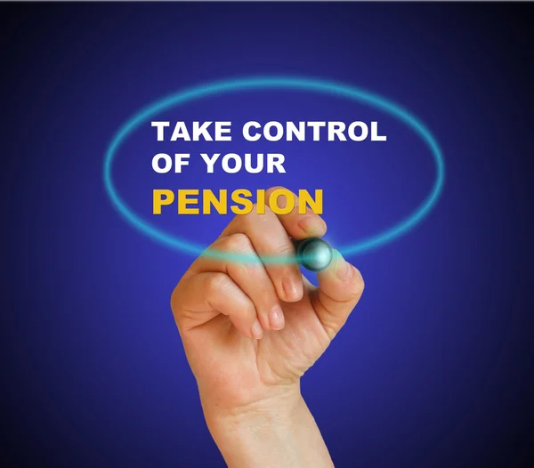 Take control of your pension — Stock Photo, Image