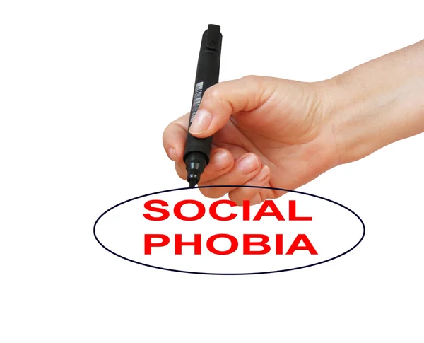 Fobia społeczna — Zdjęcie stockowe