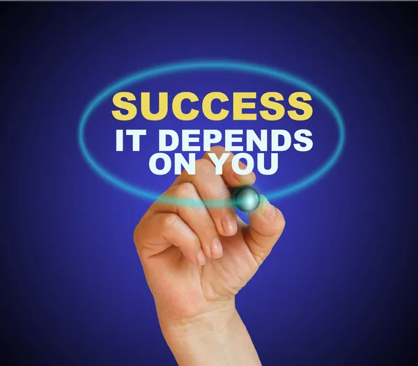 El éxito depende de ti. —  Fotos de Stock