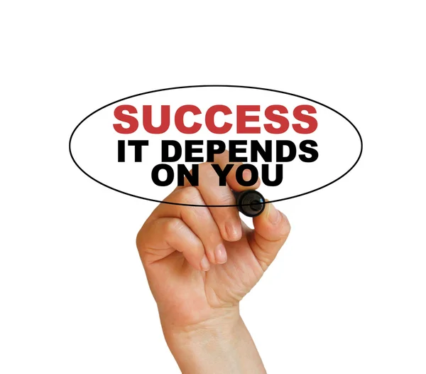 Success, it depends on you — Stock Photo, Image