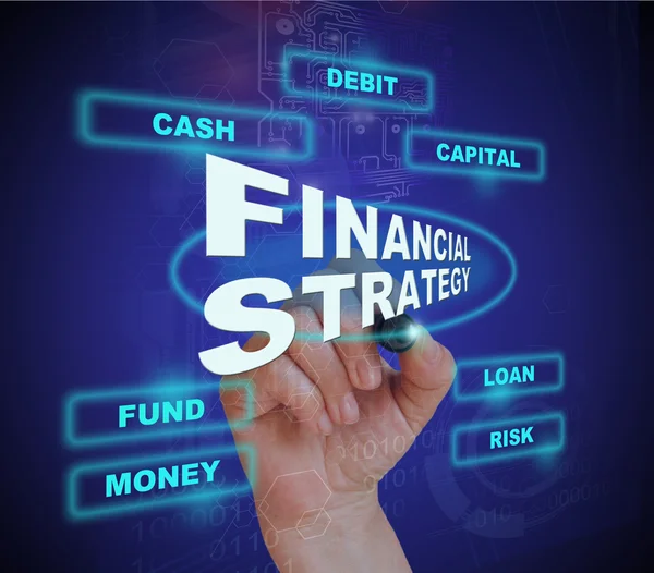 Financial strategy concept — Stock Photo, Image