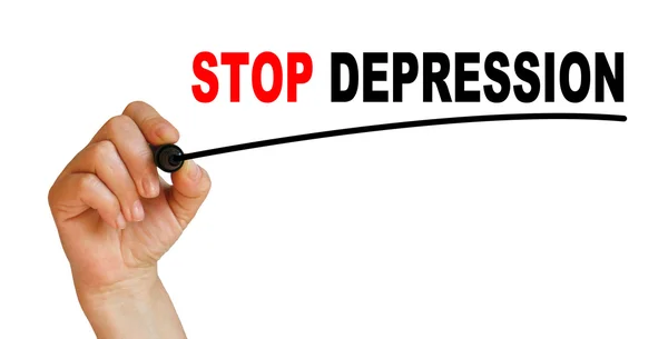 Stoppa depression — Stockfoto