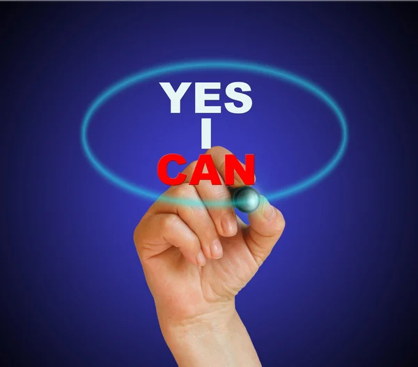 Sim, posso. — Fotografia de Stock