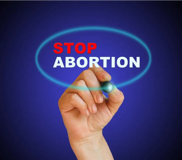 Зупинити аборти — стокове фото