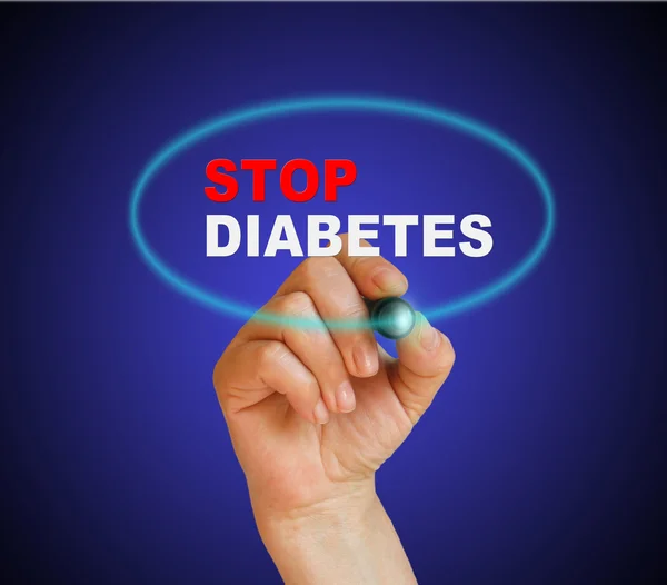 Stop diabetes — Stockfoto