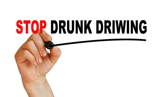 Зупинити пияцтво за кермом — стокове фото