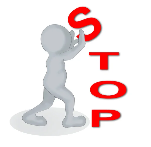 Stop! — Stockfoto