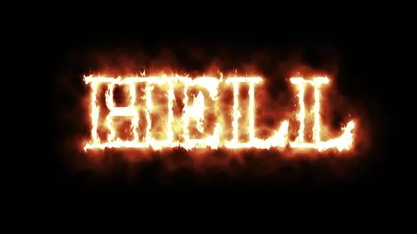 Illustration Concept Word Hell Fire — Stock Photo, Image