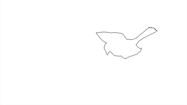 Ilustración Pájaros Gorrión Volando Separados Una Pantalla Blanca —  Fotos de Stock