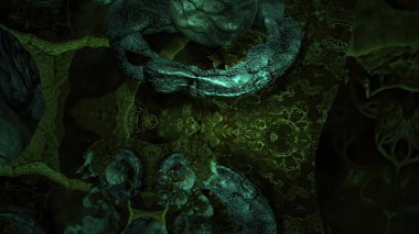 3d illüstrasyon - Soyut Dijital cg arkaplanına Sonsuz Büyüt