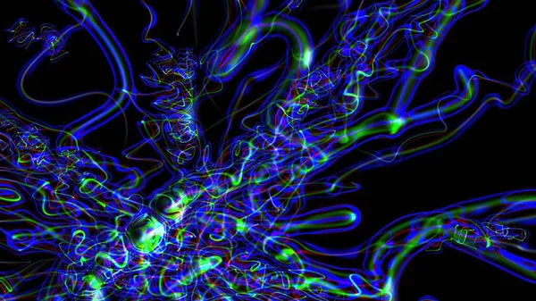 Ilustração Abstract Psychedelic Weird Digital Futuristic Background — Fotografia de Stock