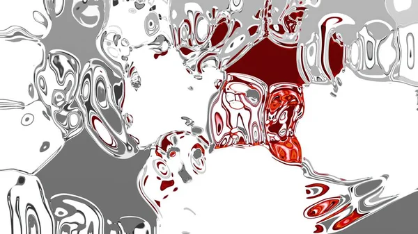 Illustration Abstrakter Psychedelischer Und Seltsamer Digital Futuristischer Hintergrund — Stockfoto