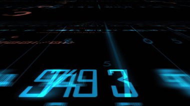 3d illüstrasyon - Fütürist Teknolojik Arayüz - HUD 