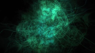 Sıvı soyut organik formun 3D çizimi