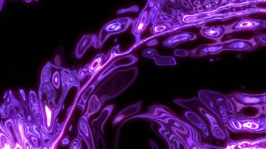 Sıvı soyut organik formun 3D çizimi